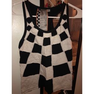 LAMB SPRING 2008 CHECKERED RACERBACK TANK